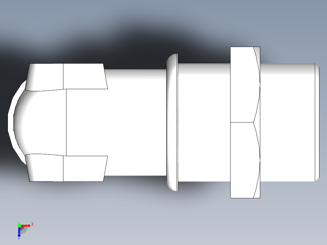 直角过板接头、6C9-36LN俯视图