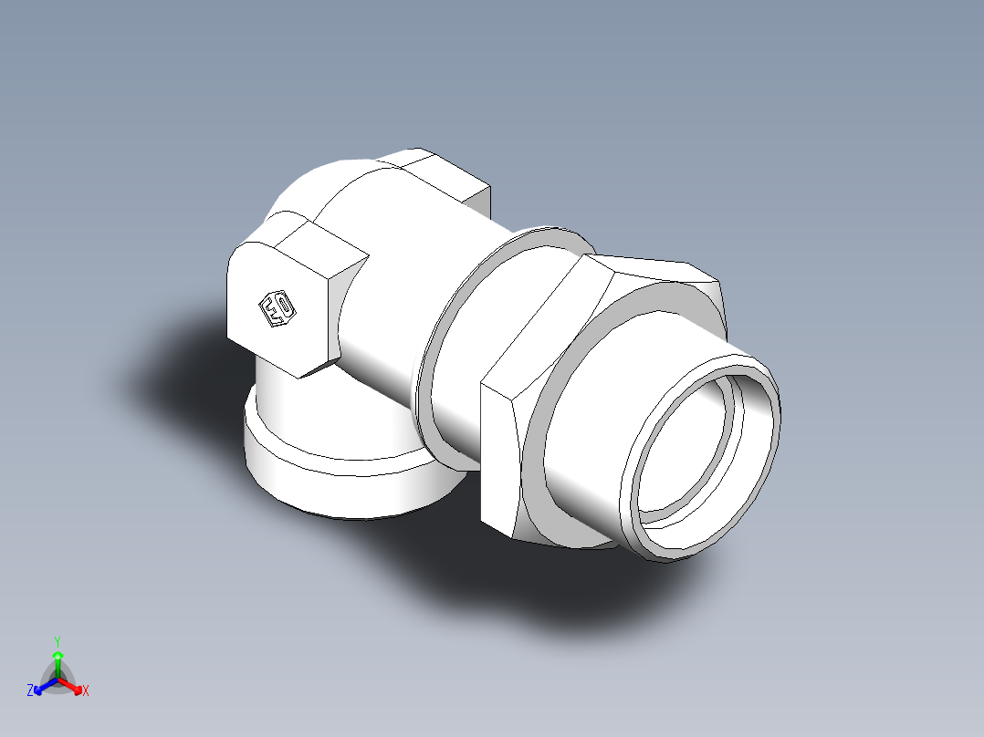 直角过板接头、6C9-36LN正等轴测图