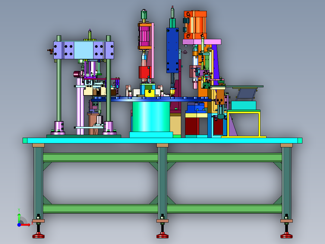 用于火花塞螺纹的理纹机前视图