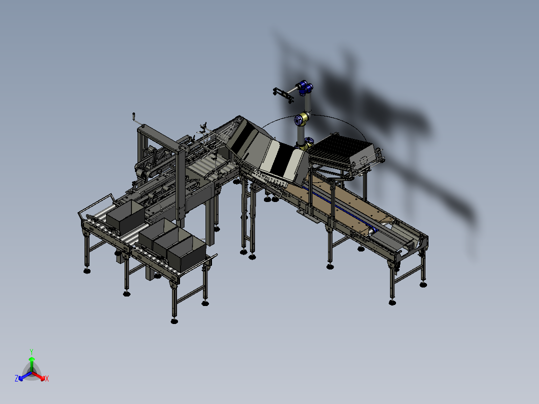 包装机正等轴测图