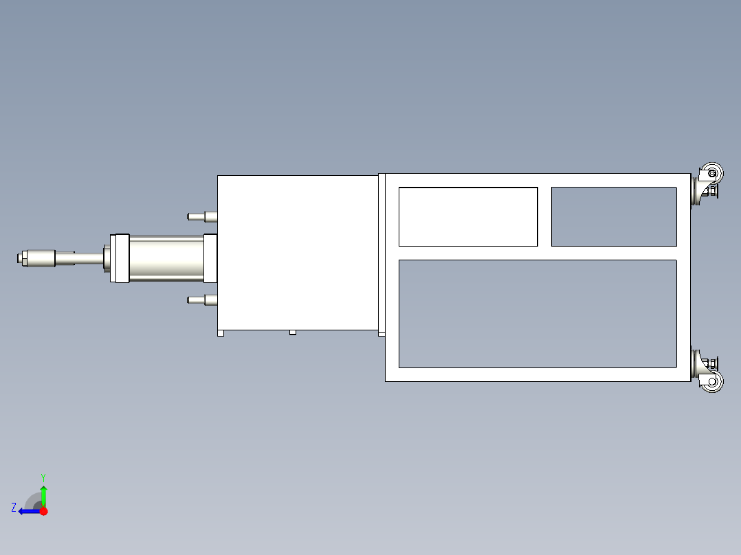 电竞键盘键帽定压力压合机右视图