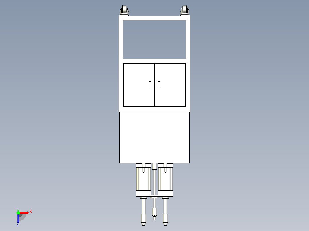 电竞键盘键帽定压力压合机俯视图
