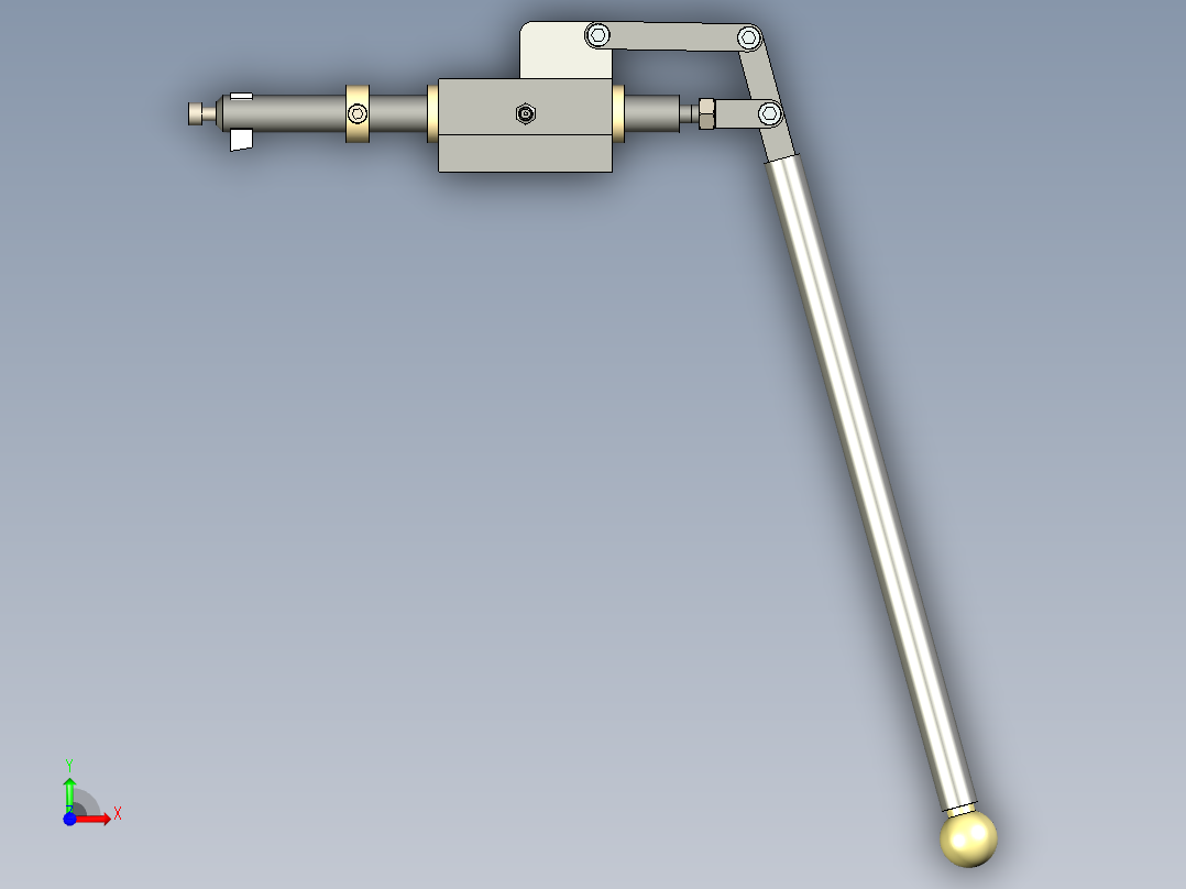 A2005318-杠杆式槽刀 - 车床刀架安装前视图