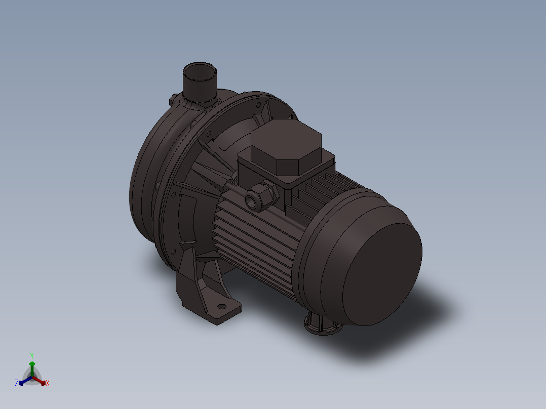 CDX 90-10 泵正等轴测图