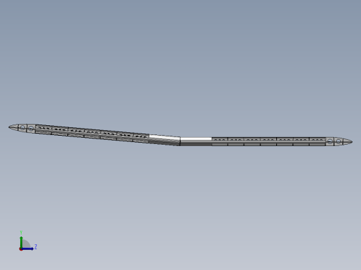 飞机起落架机总成3D模型SolidWorks三维设计图 Catia设计左视缩略图