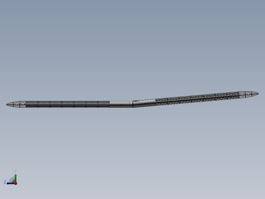 飞机起落架机总成3D模型SolidWorks三维设计图 Catia设计右视缩略图