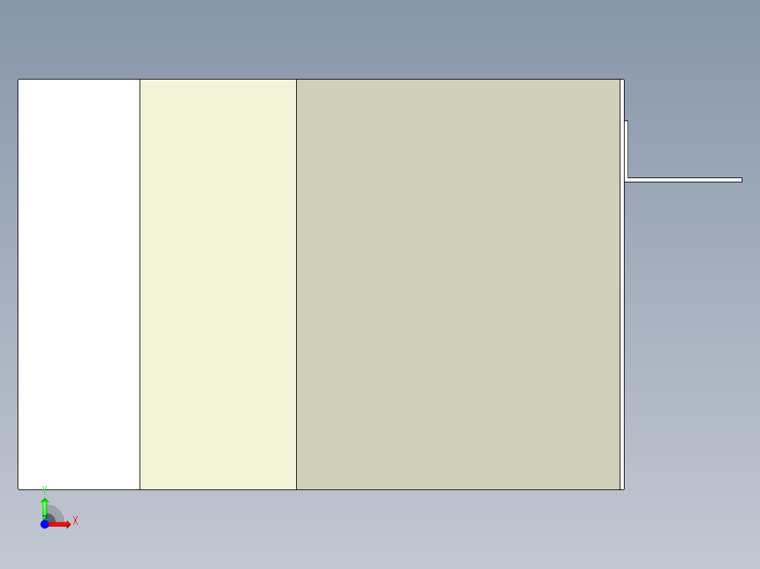 兄弟机床S500S700右立板前视图