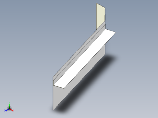 兄弟机床S500S700右立板正等轴测缩略图