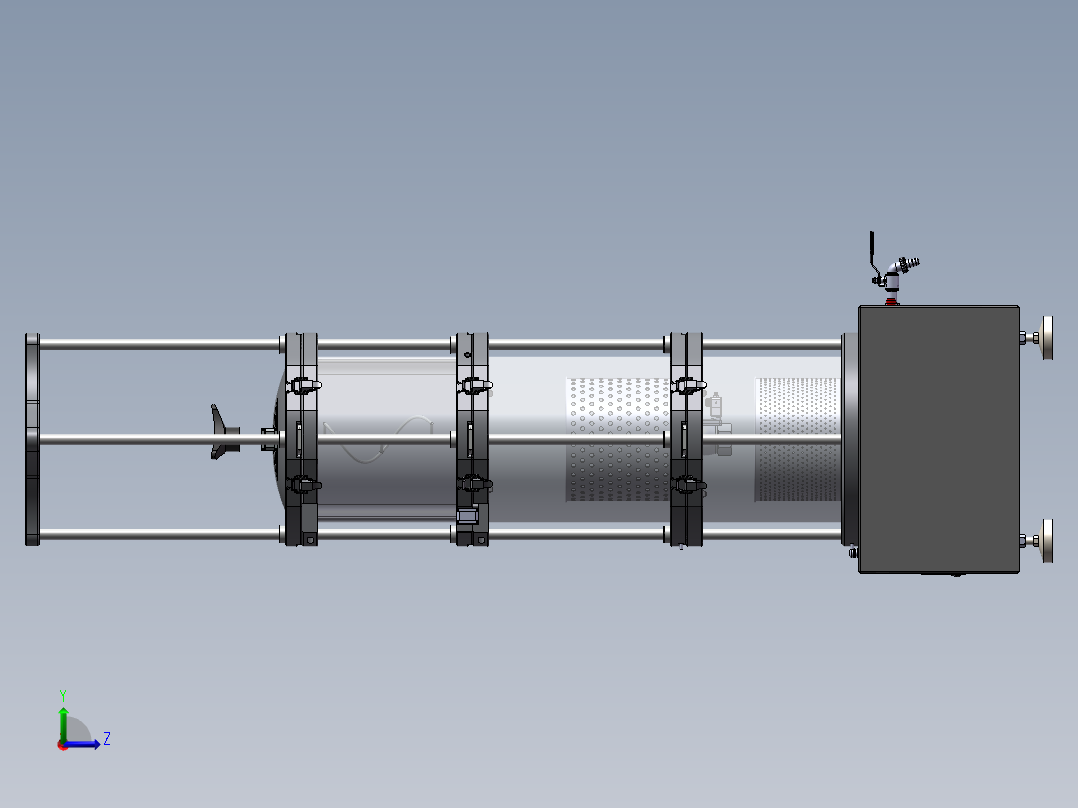 自动中药煎药机左视图