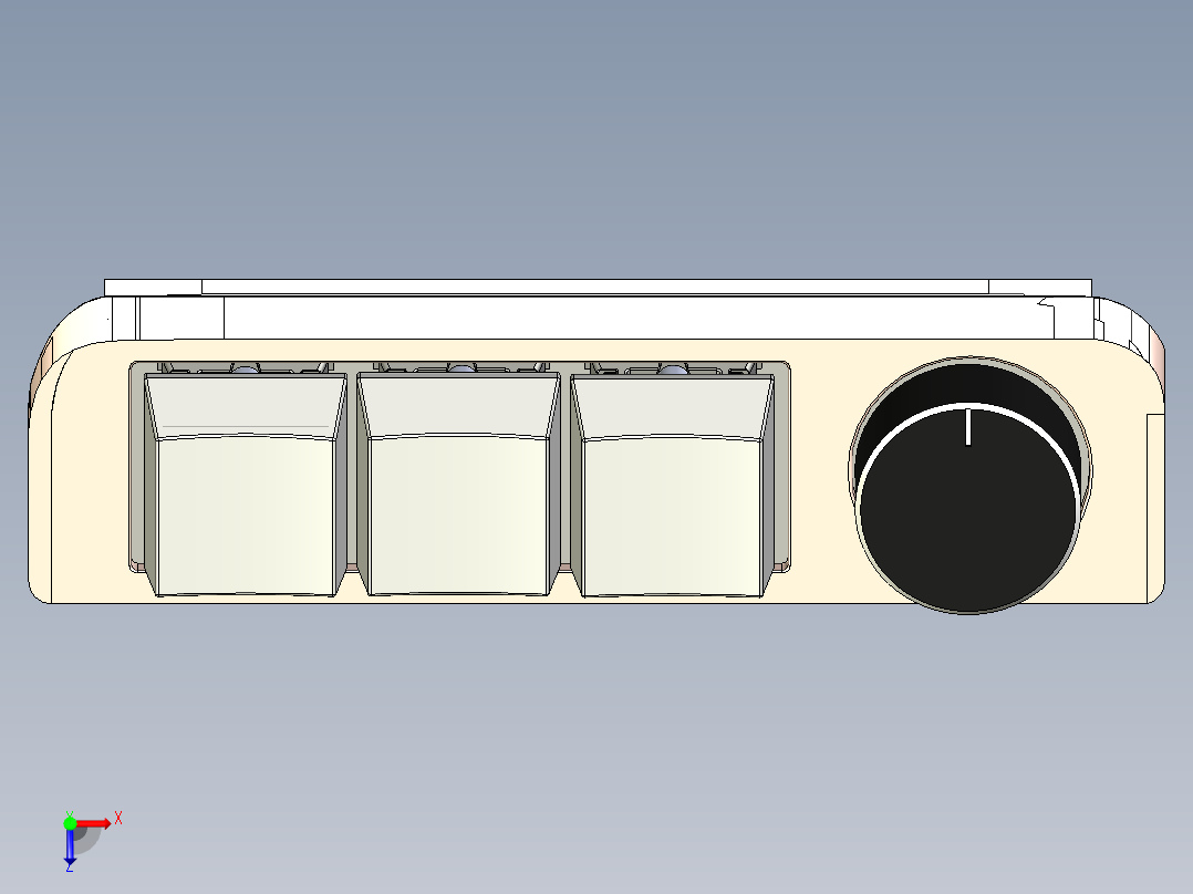 定制键盘3d打印12俯视图