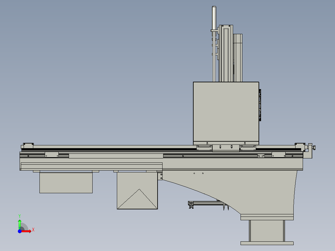 三轴XYZ工业机械臂  STP前视图
