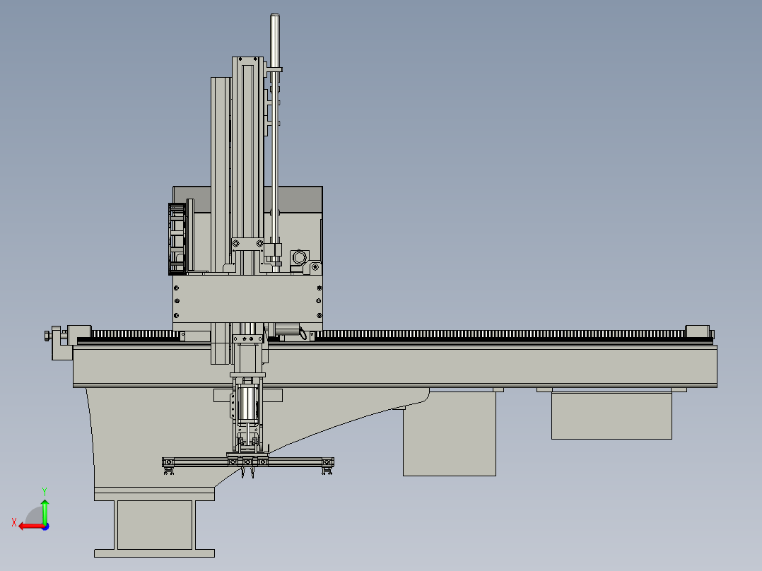 三轴XYZ工业机械臂  STP后视图