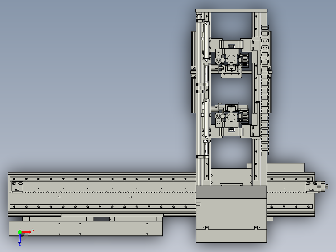 三轴XYZ工业机械臂  STP俯视图