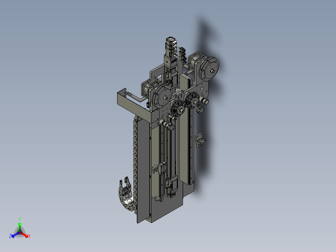 全自动铜膜天线切割检测自动化生产线S2d01-003铜模细丝剥离组件主视图