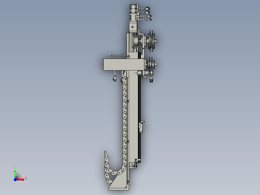 全自动铜膜天线切割检测自动化生产线S2d01-003铜模细丝剥离组件前视图