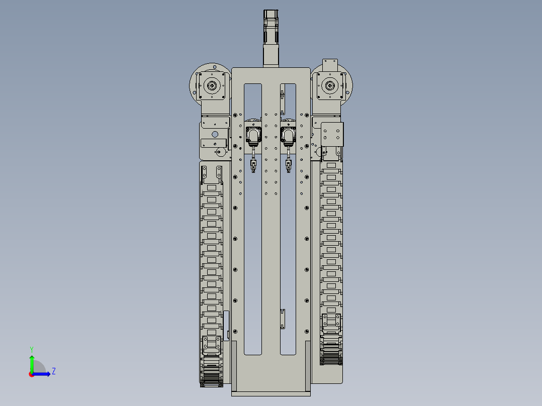 全自动铜膜天线切割检测自动化生产线S2d01-003铜模细丝剥离组件左视图