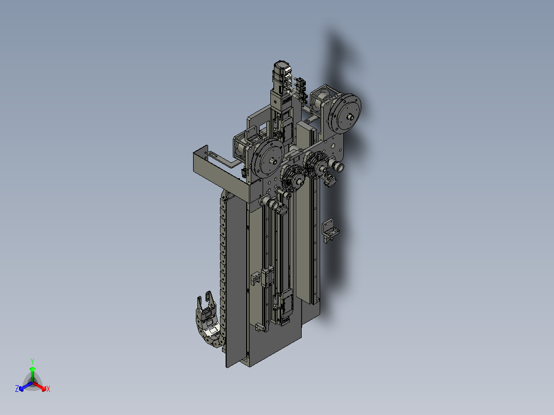 全自动铜膜天线切割检测自动化生产线S2d01-003铜模细丝剥离组件正等轴测图