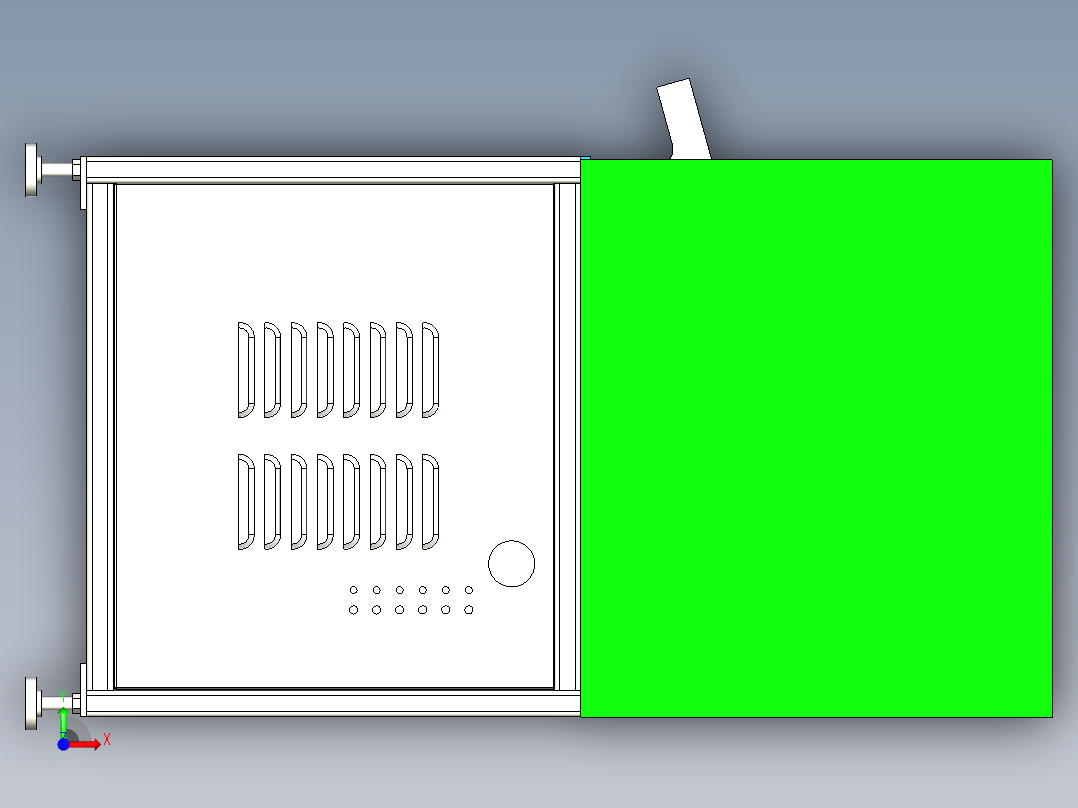 电机检测装配设备设计前视图