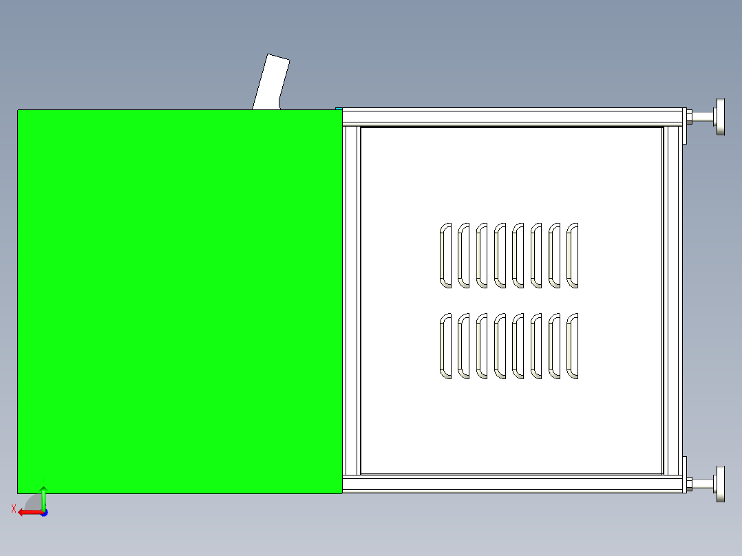 电机检测装配设备设计后视图