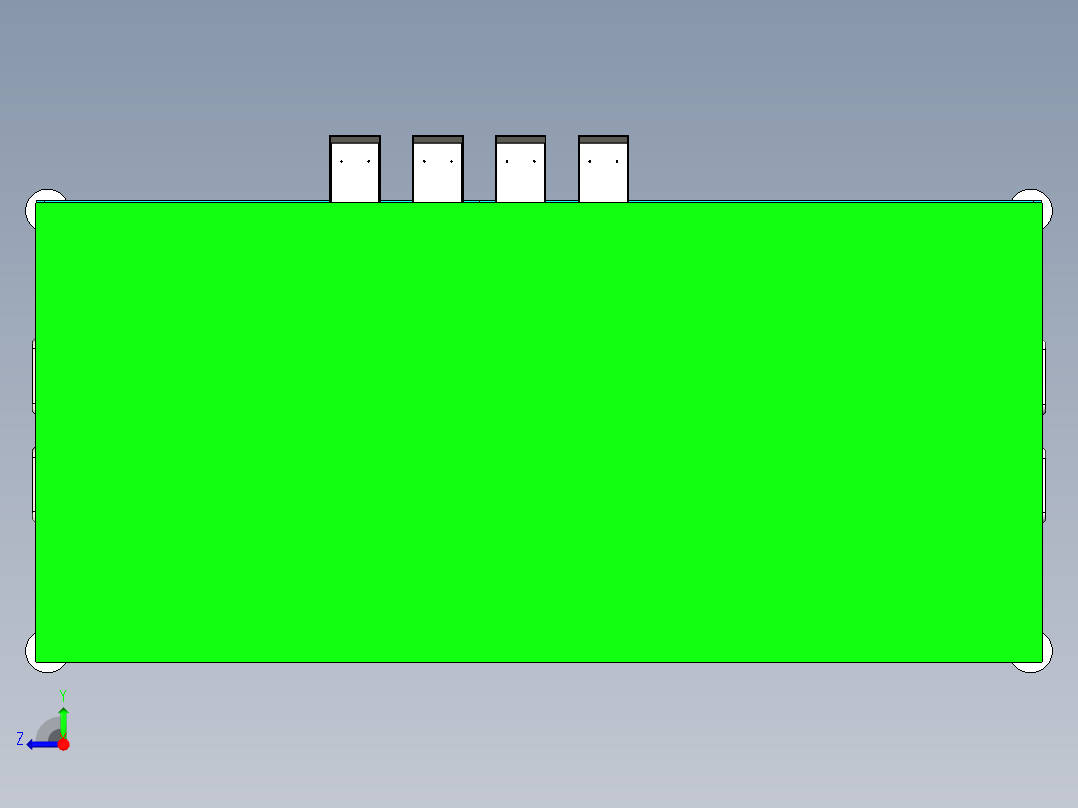 电机检测装配设备设计右视图