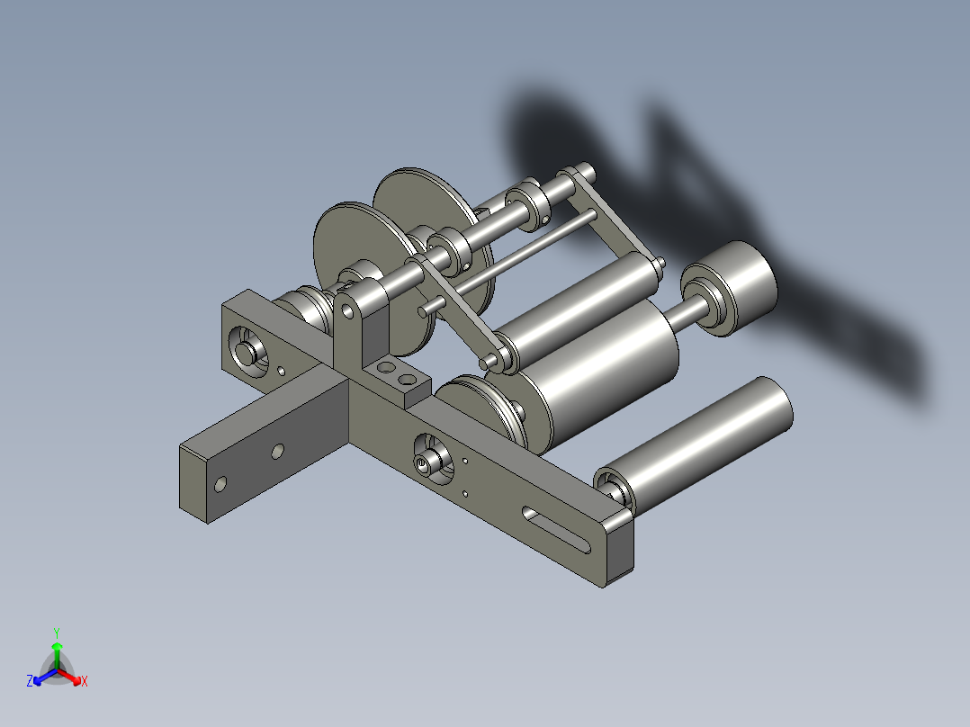 收送纸2正等轴测图
