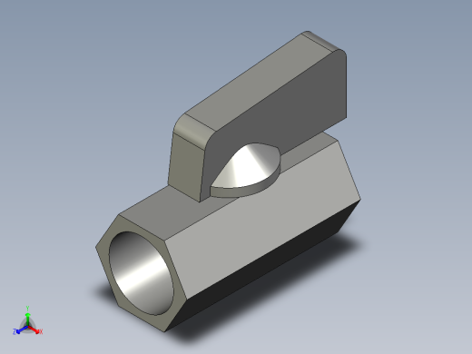 P127-3分两端内牙开关
