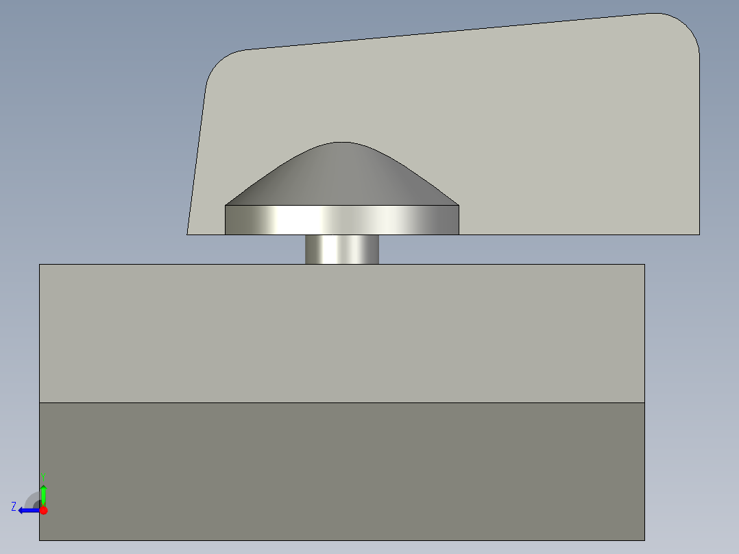 P127-3分两端内牙开关右视图