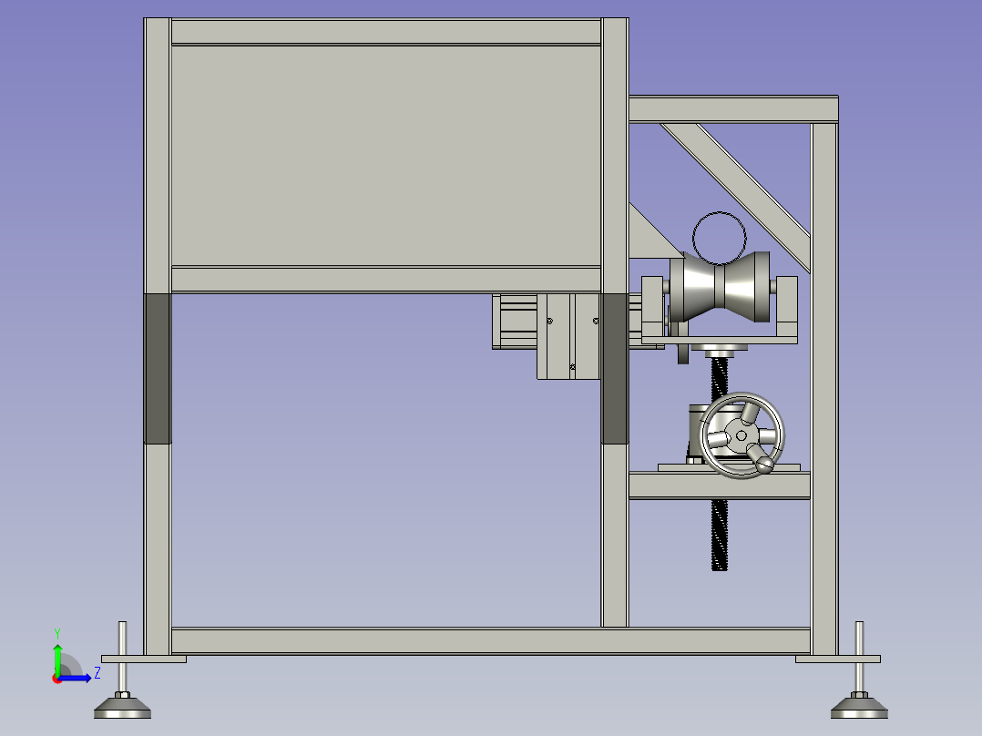 多层管上料器左视图