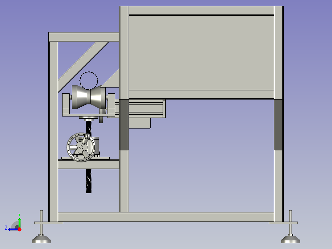 多层管上料器右视图