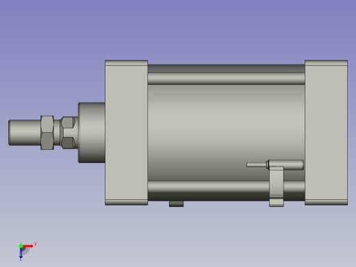 气缸SC100x75S俯视缩略图