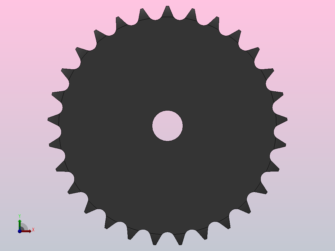 直孔链轮081型_29-081-1后视图