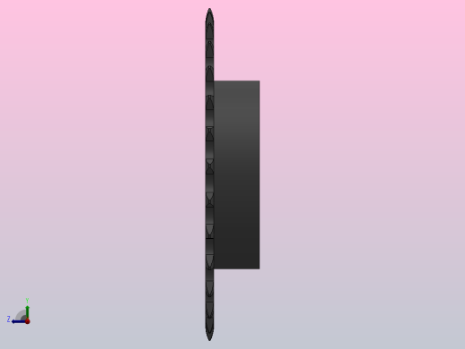 直孔链轮081型_29-081-1左视缩略图