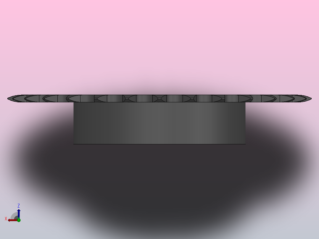 直孔链轮081型_29-081-1俯视图