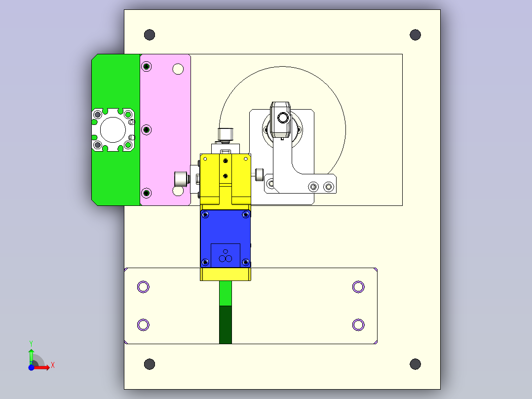定子磁化电机着磁自动化设备前视图