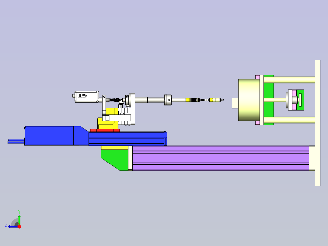 定子磁化电机着磁自动化设备右视图