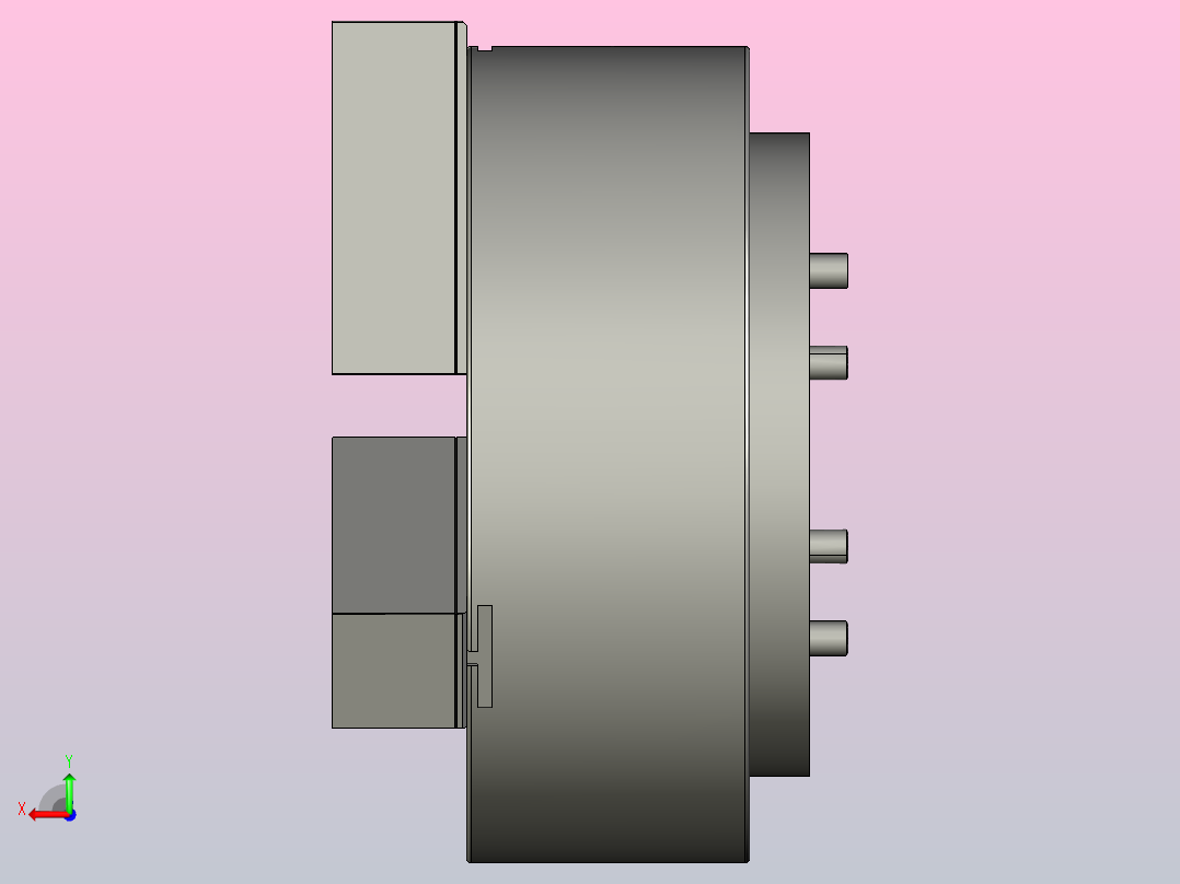 3H╱3H-A高速中空动力夹头[3H-15A8]后视图