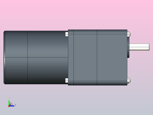 80DC(30W╱60W)微型直流组合型电机[80DC30GV12R16-80GM10HK]左视缩略图