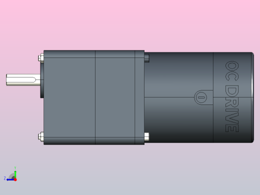 80DC(30W╱60W)微型直流组合型电机[80DC30GV12R16-80GM10HK]右视缩略图