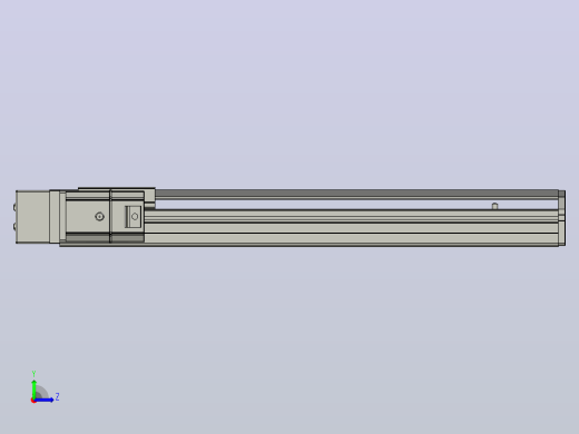 SYS12-BL-400-200W滚珠花健、支撑座、滚珠丝杠、交叉导轨、直线模组.STEP左视缩略图