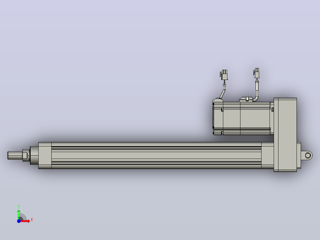 轻载电动缸TPA-ESR50-1610C-L400-MR-CB-W-P40-C3前视图