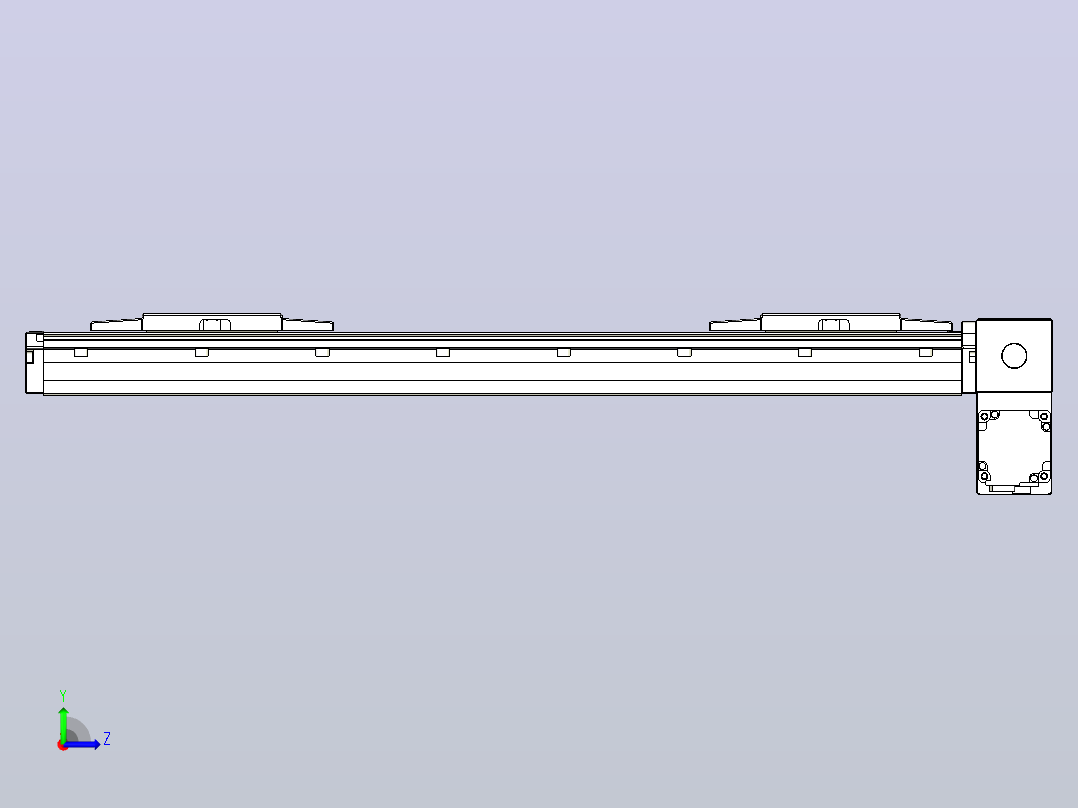 皮带直线轴双滑块型TPA-GCBS-120-P70-L150-RP-M20-N3左视图