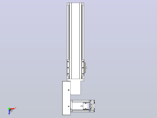皮带直线轴半封闭可选导轨TPA-HNB-85S-90-L200-ML-C-P20-N3俯视缩略图