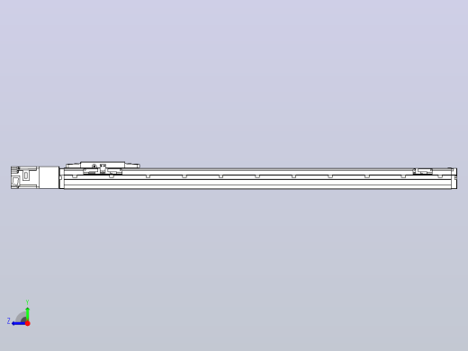 滚珠丝杠直线轴内置导轨TPA-GCR-120-1610C-L850-M-M40-N3右视缩略图