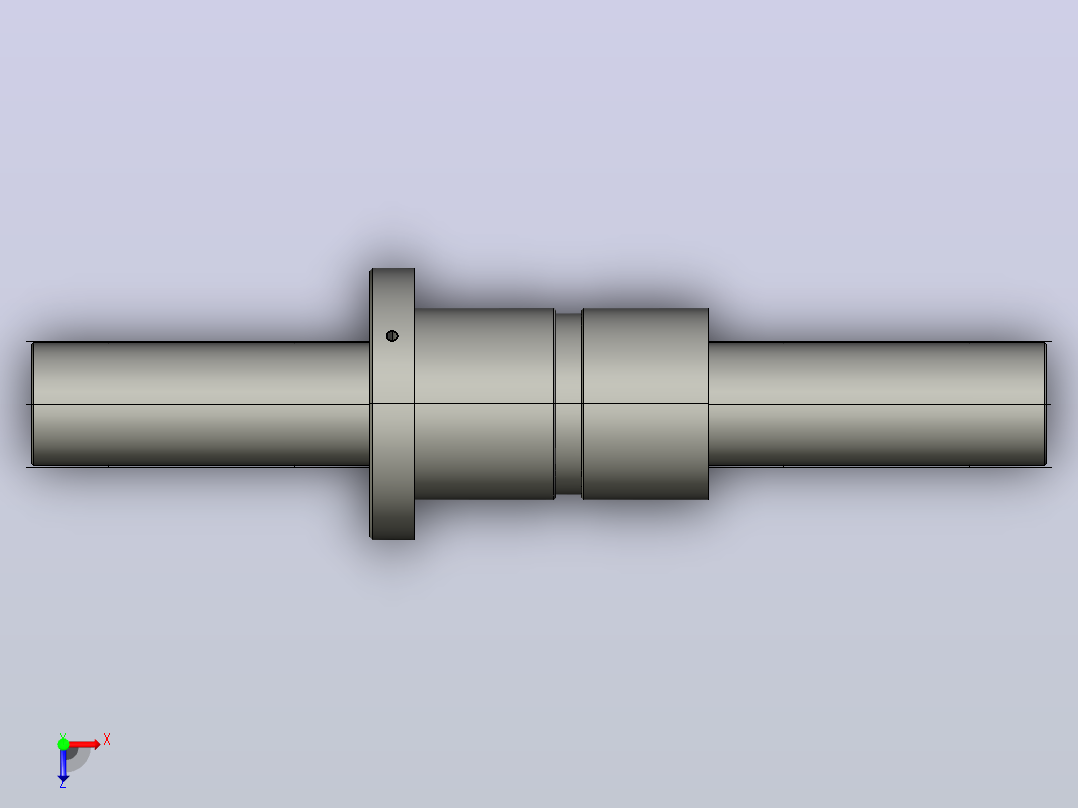 DKFZD6310-5滚珠丝杆3D模型俯视图