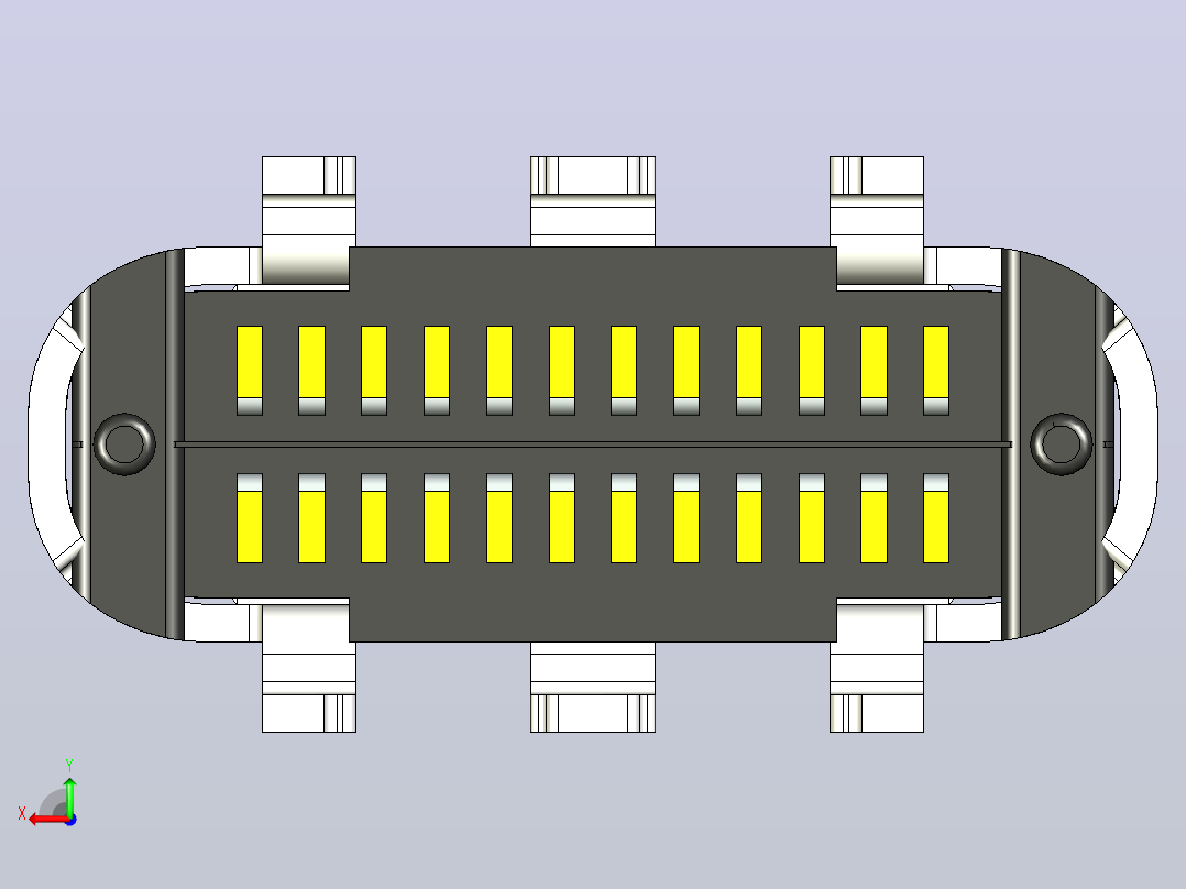USB-C垂直连接器后视图
