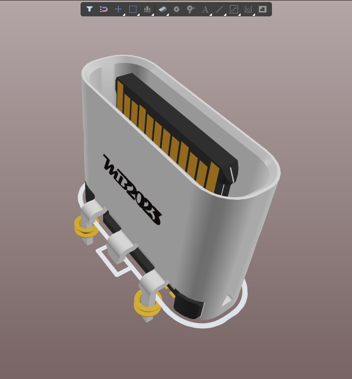 USB-C垂直连接器