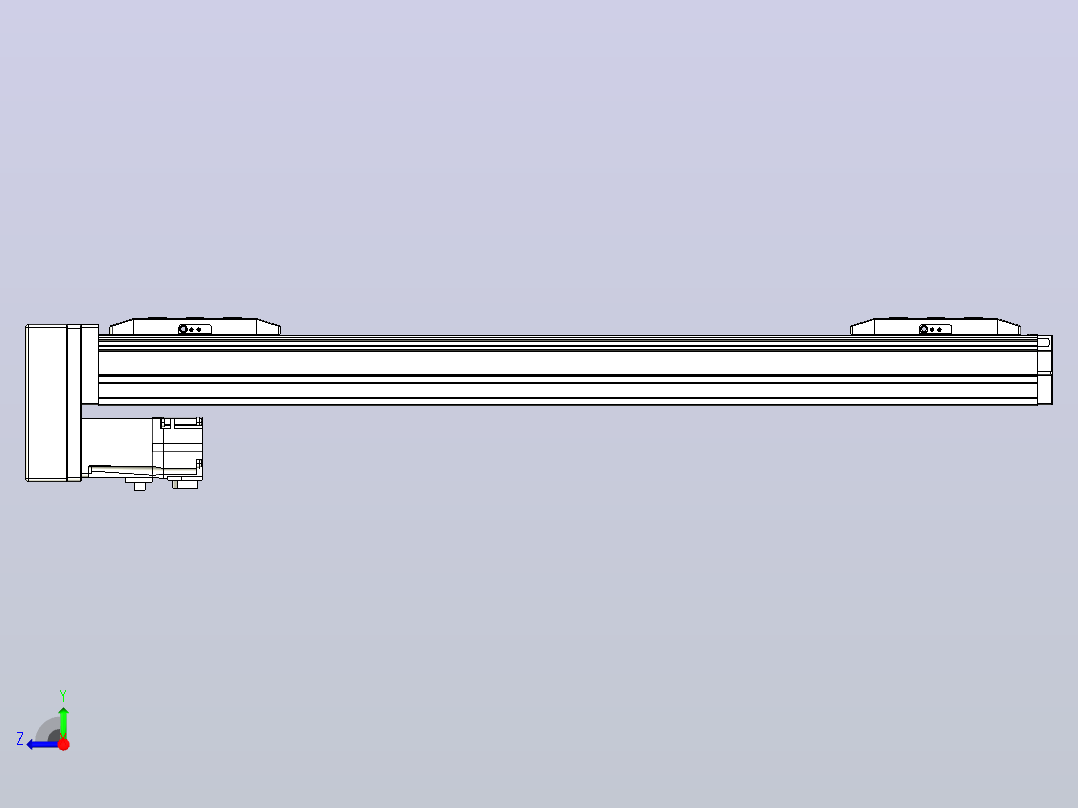 滚珠丝杠线性轴TPA-GCRS-50-1205C-L175-MP-M10-N3右视图