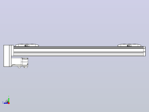 滚珠丝杠线性轴TPA-GCRS-50-1205C-L175-MP-M10-N3右视缩略图