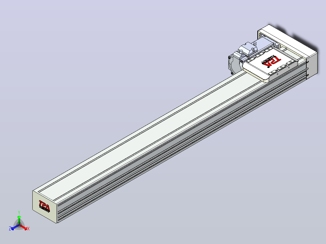 滚珠丝杠直线轴带导轨全封闭TPA-HCR-85D-1610C-L700-MR-C-P20-N3主视图