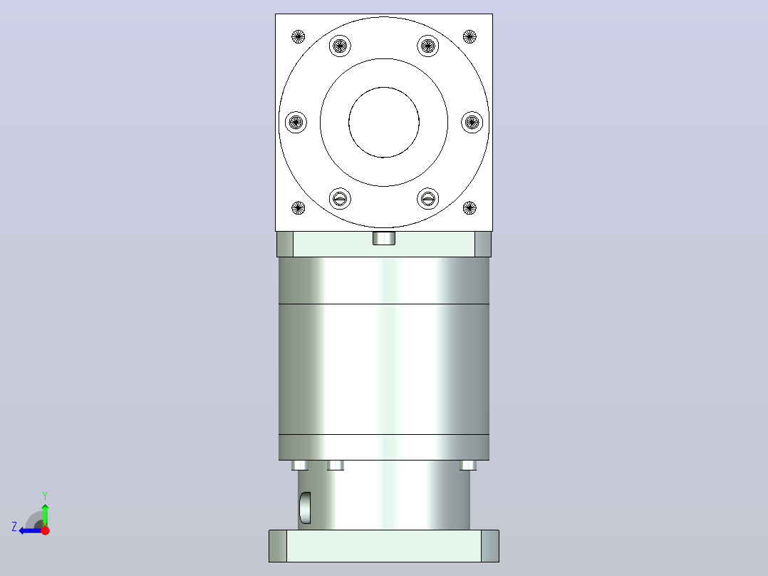 PW170单轴 PLF160-L2 35-114.3-200-M12换向器右视图